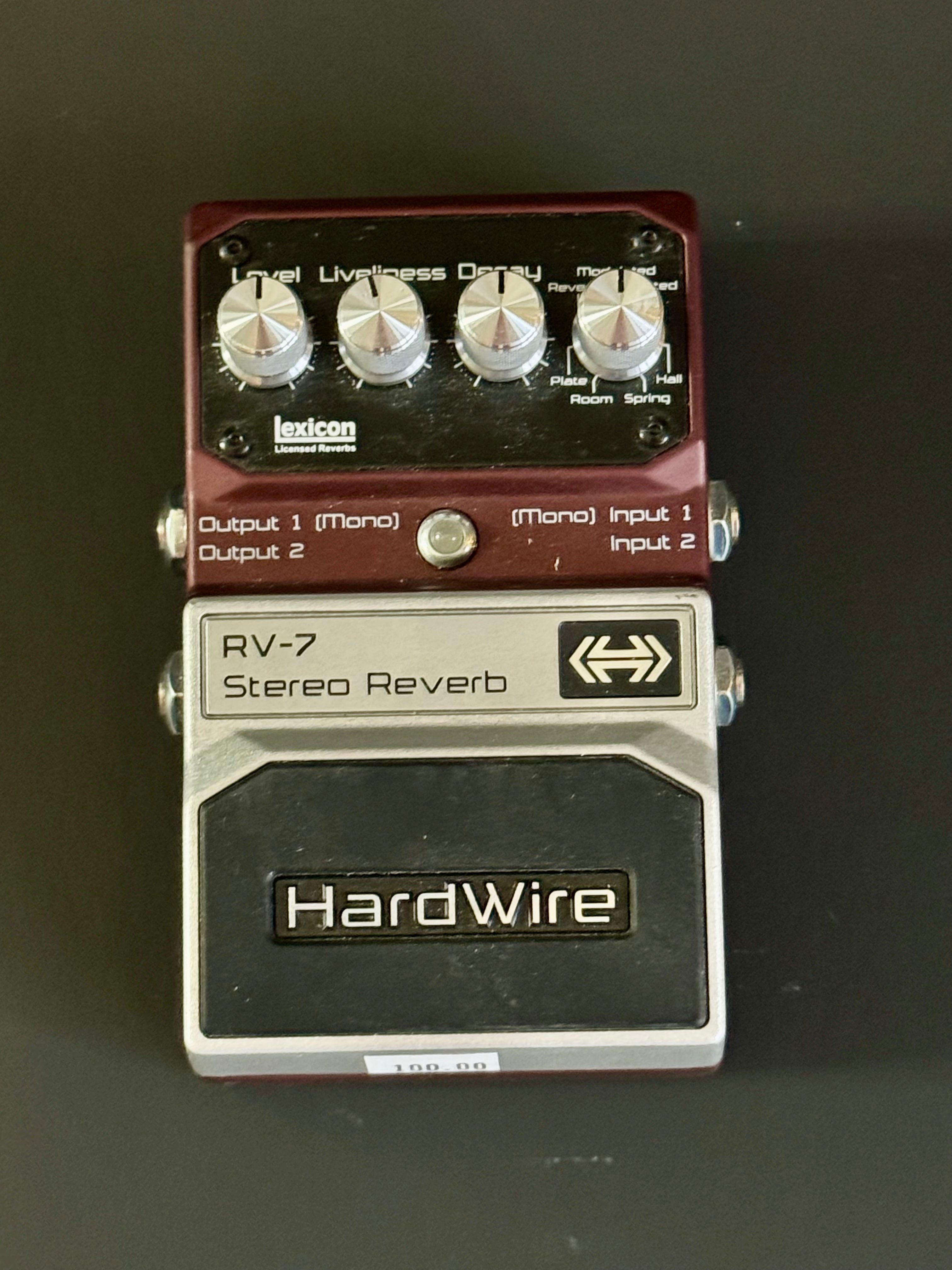 DigiTech Hardwire Series RV-7 Reverb Guitar Effects Pedal | Guitar