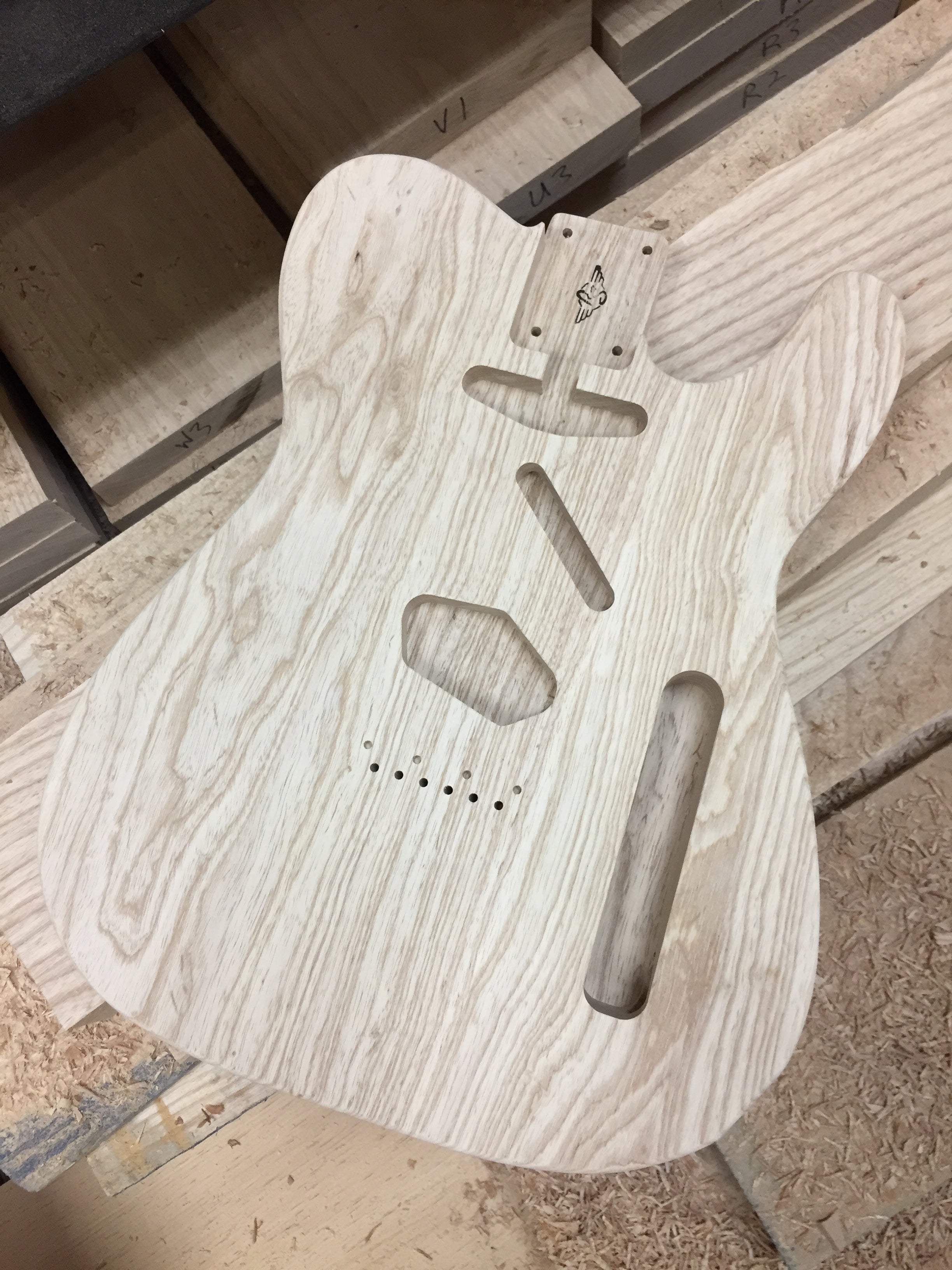 The '54 Tele™ Raw Body - Blackguard – RS Guitarworks